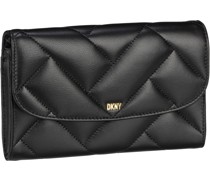 Abendtasche & Clutch Sidney Quilted Leather Wallet On Chain Black/Gold