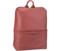 Rucksack / Daypack Mellow Leather Squared Backpack FZT38 Mahagony