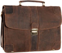 Aktentasche Vintage Mappe 2tlg. Sattel