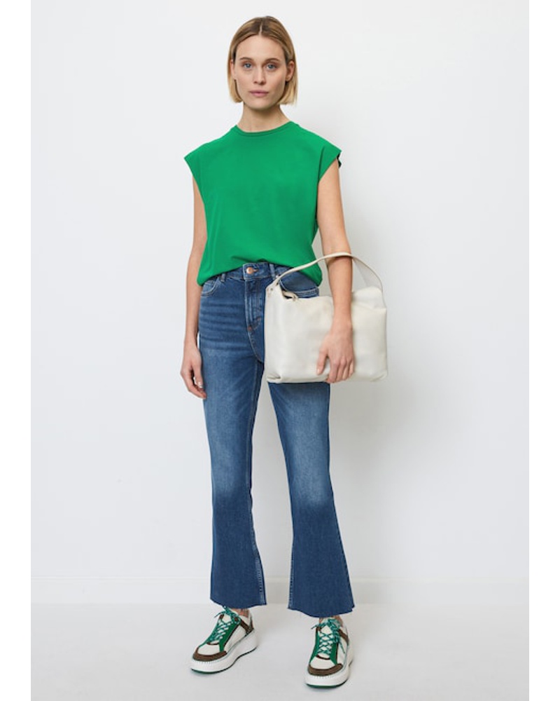 Marc O'Polo Damen Ärmelloses Rundhals-T-Shirt
