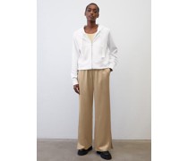 Kapuzen-Sweatshirt-Jacke relaxed cropped