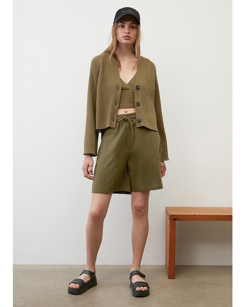 Marc O'Polo Damen Crop-V-Neck-Cardigan