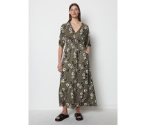 Print-Maxikleid fitted