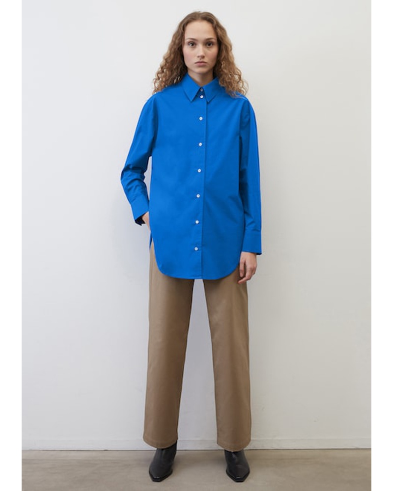 Marc O'Polo Damen Boyfriend Hemdbluse oversize
