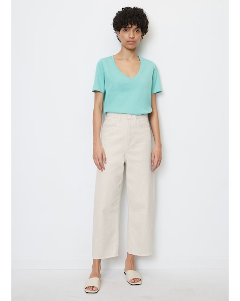 Marc O'Polo Damen V-Neck-T-Shirt regular