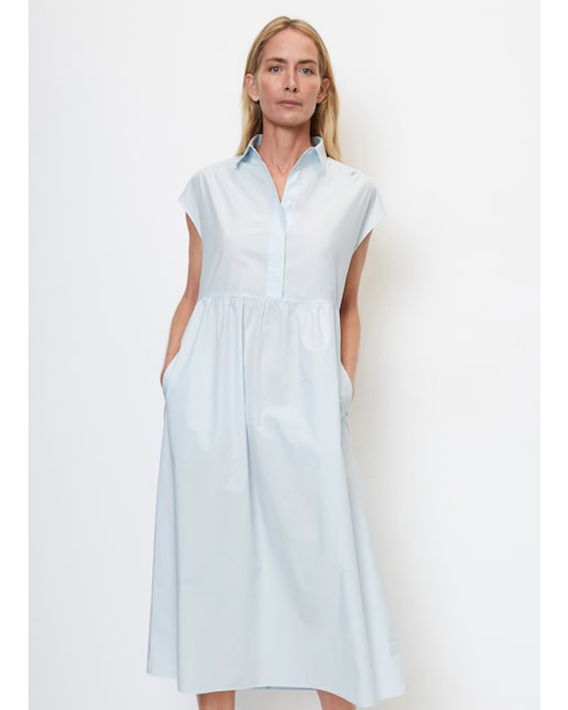 Marc O'Polo Damen Popeline-Volumen-Kleid