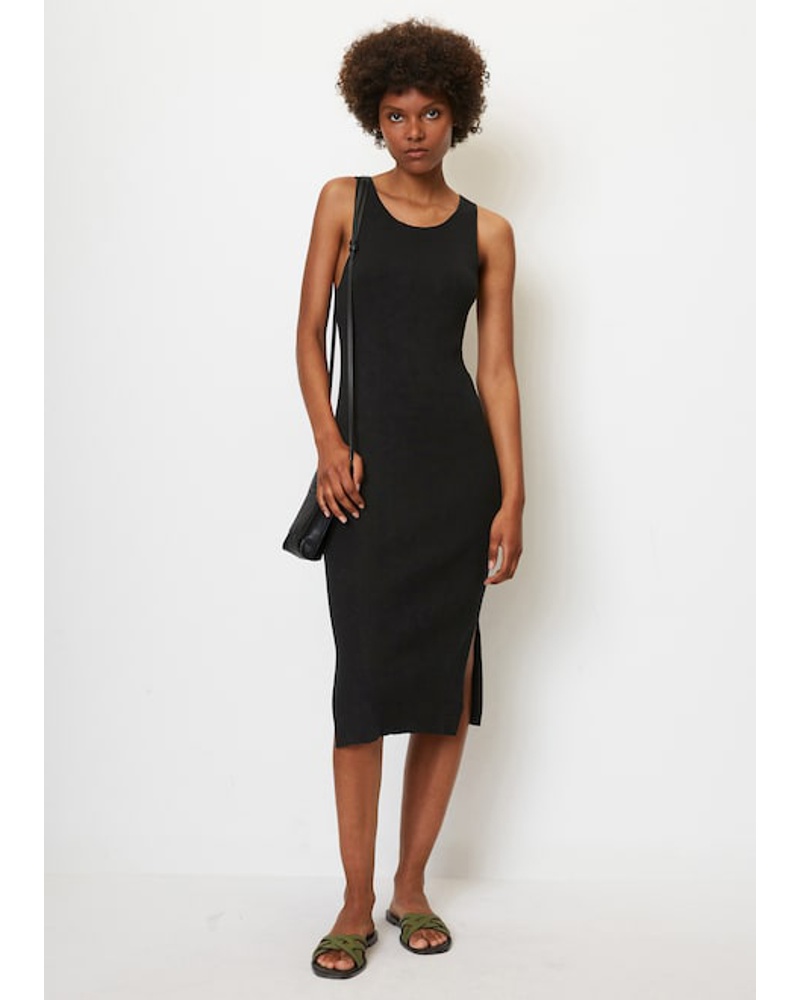Marc O'Polo Damen Ärmelloses Feinripp-Strickkleid