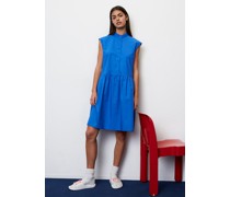 Ärmeloses Volant-Kleid