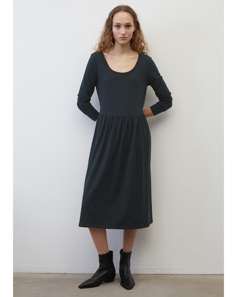 Marc O'Polo Damen Jersey-Kleid mit weitem Rock