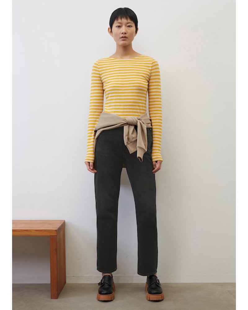 Marc O'Polo Damen Ringel-Longsleeve regular