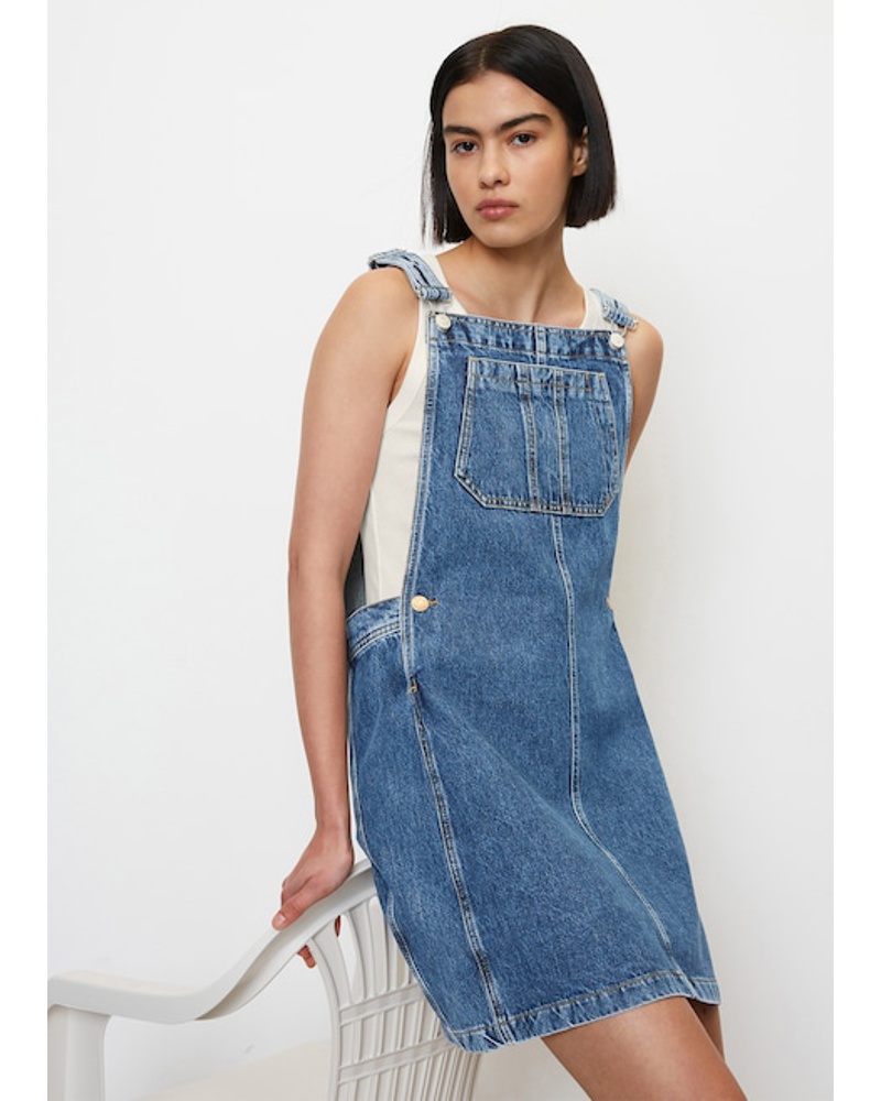 Marc O'Polo Damen Jeans-Latz-Minikleid
