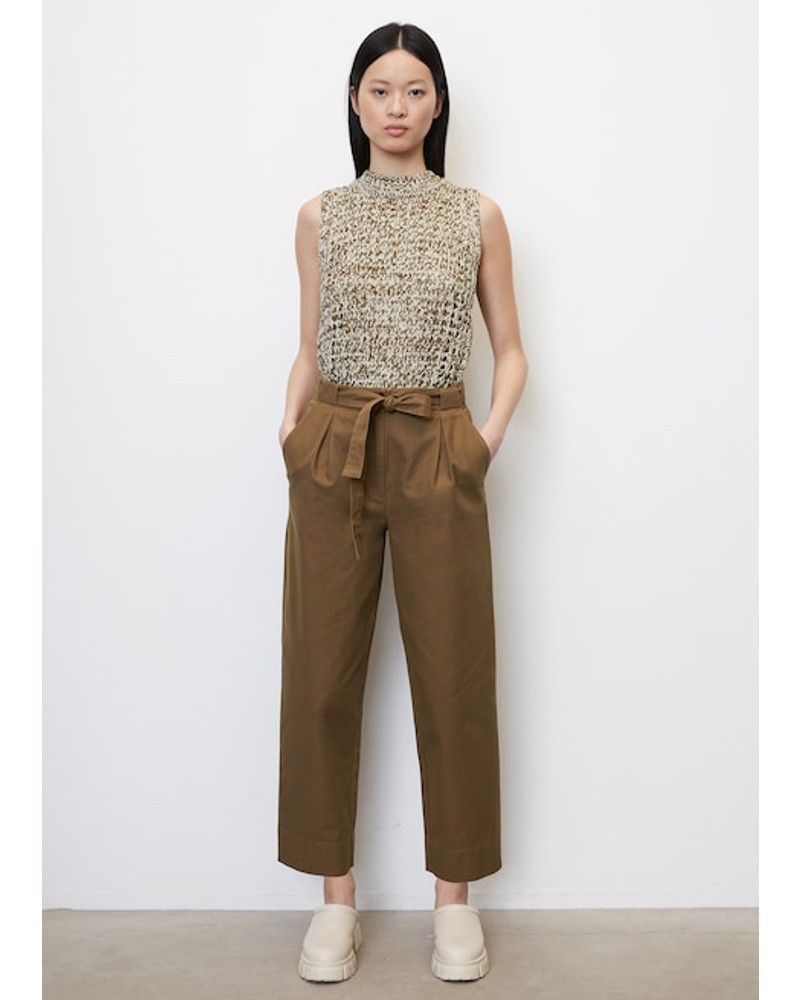 Marc O'Polo Damen Barrel Pants mit Gürtel