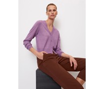 Zart gestrickter V-Neck-Cardigan slim