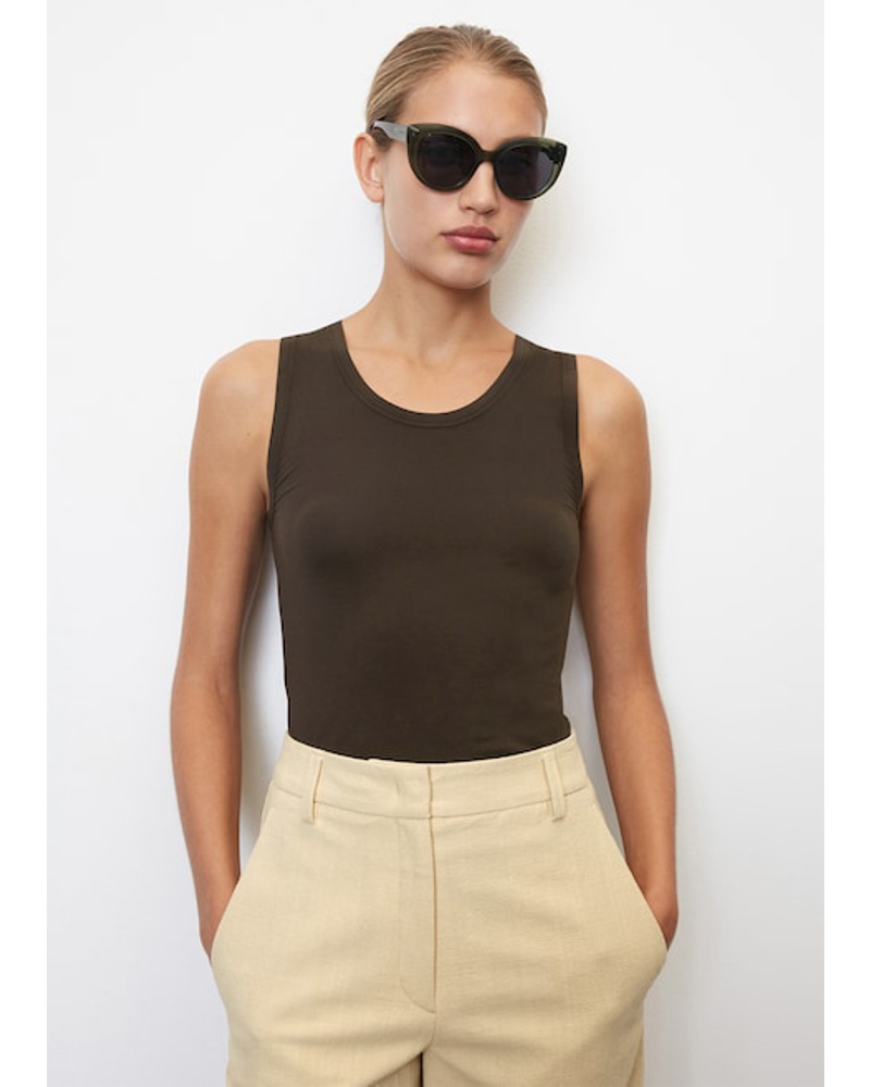 Marc O'Polo Damen Ärmelloses Tanktop shaped