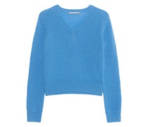Kaschmir-Pullover mit V-Ausschnitt