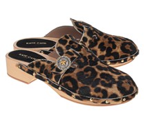 Clogs mit Leoparden-Muster