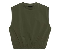 Kurzarm-Shirt mit gerafftem Bund