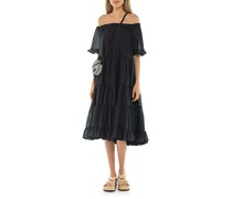 Ausgestelltes Off-Shoulder Kleid