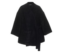 Kimono-Jacke mit aufgesetzten Taschen