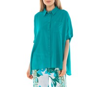 Seiden-Mix Oversize-Bluse