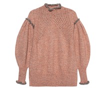 Strickpullover mit Stehkragen