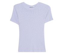Geripptes Cropped-T-Shirt