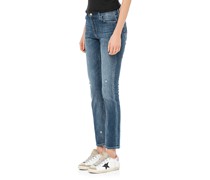 High-Rise Straight-Leg Jeans