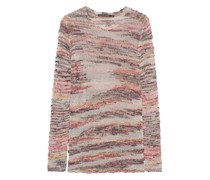 Strukturierter Strickpullover