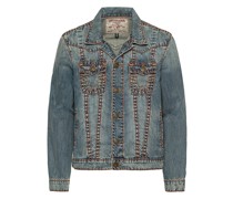 Jeansjacke mit Stitchings
