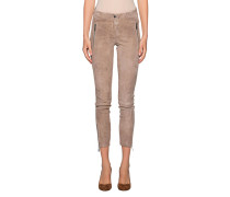 Wildleder Röhrenhose