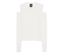 Geripptes Longsleeve mit Cut-Outs