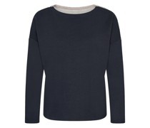 Kaschmir-Mix Bi-Color Sweatshirt
