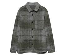Kariertes Woll-Mix Overshirt