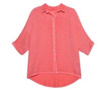 Oversize Leinen-Bluse