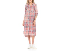 Kariertes Hemdblusenkleid