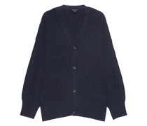Strickcardigan mit aufgesetzten Taschen
