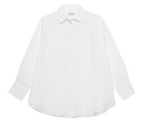Oversize-Hemd aus Leinen-Mix