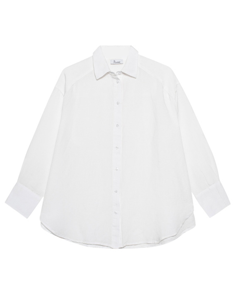 Princess goes Hollywood Damen Oversize-Hemd aus Leinen-Mix