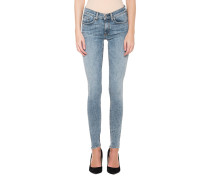 Skinny Jeans im Acid Look