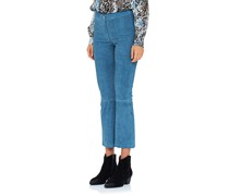Kick-Flare Wildlederhose