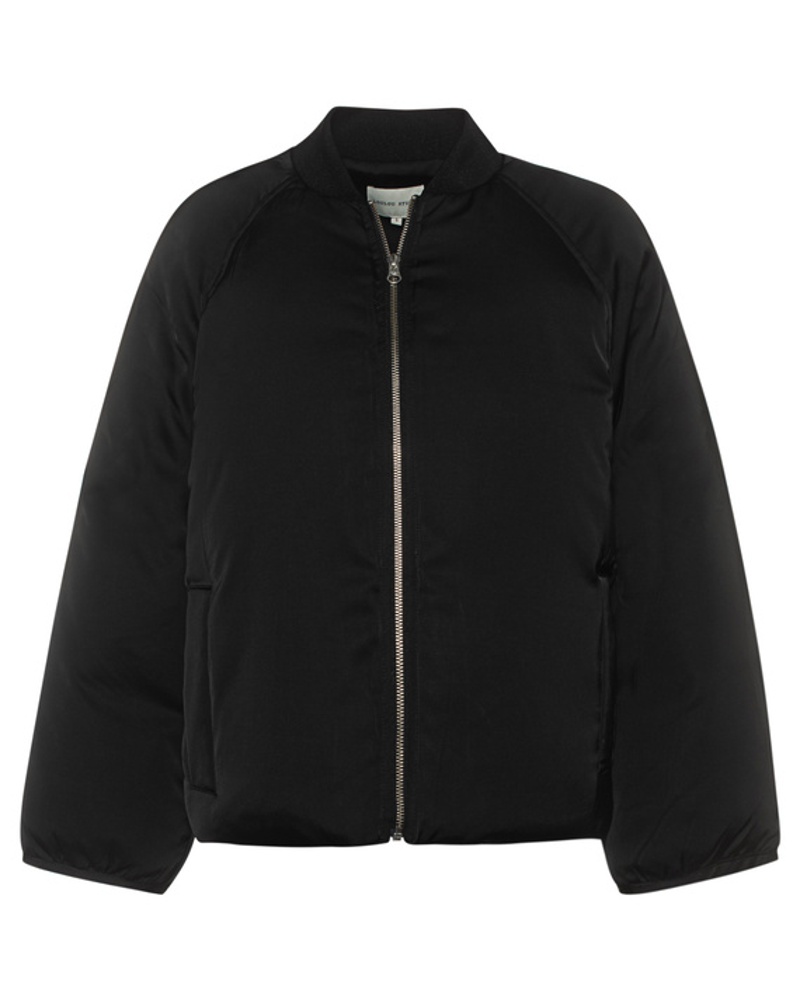 Loulou Studio Damen Satin-Bomberjacke