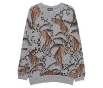 Gemusterter Woll-Mix Pullover