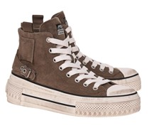 High-Top Veloursleder-Sneaker