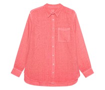 Leinen-Bluse mit Brusttasche