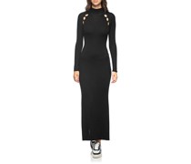 Rippstrick-Midi-Kleid