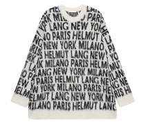 Oversize Pullover mit All-Over Logo