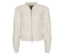 Leder-Bomberjacke