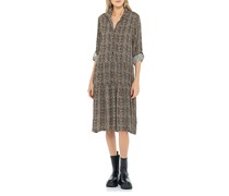 Gemustertes Midi-Kleid