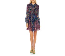 Gemustertes Seiden-Kleid