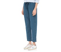 Jeans-Hose mit elastischem Bund